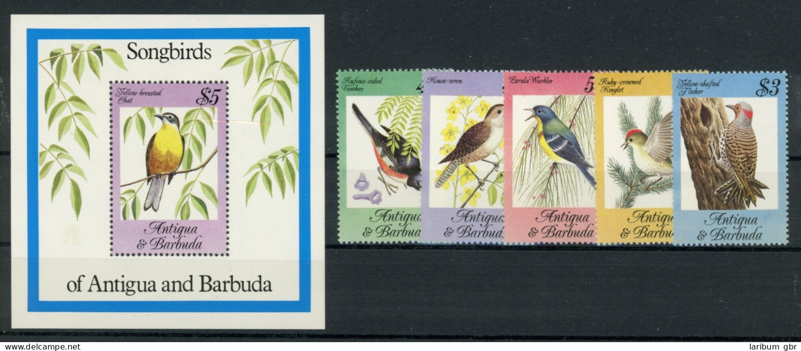 Antigua Barbuda 795-799, Block 81 Postfrisch Vögel #JD338 - Antigua Und Barbuda (1981-...)