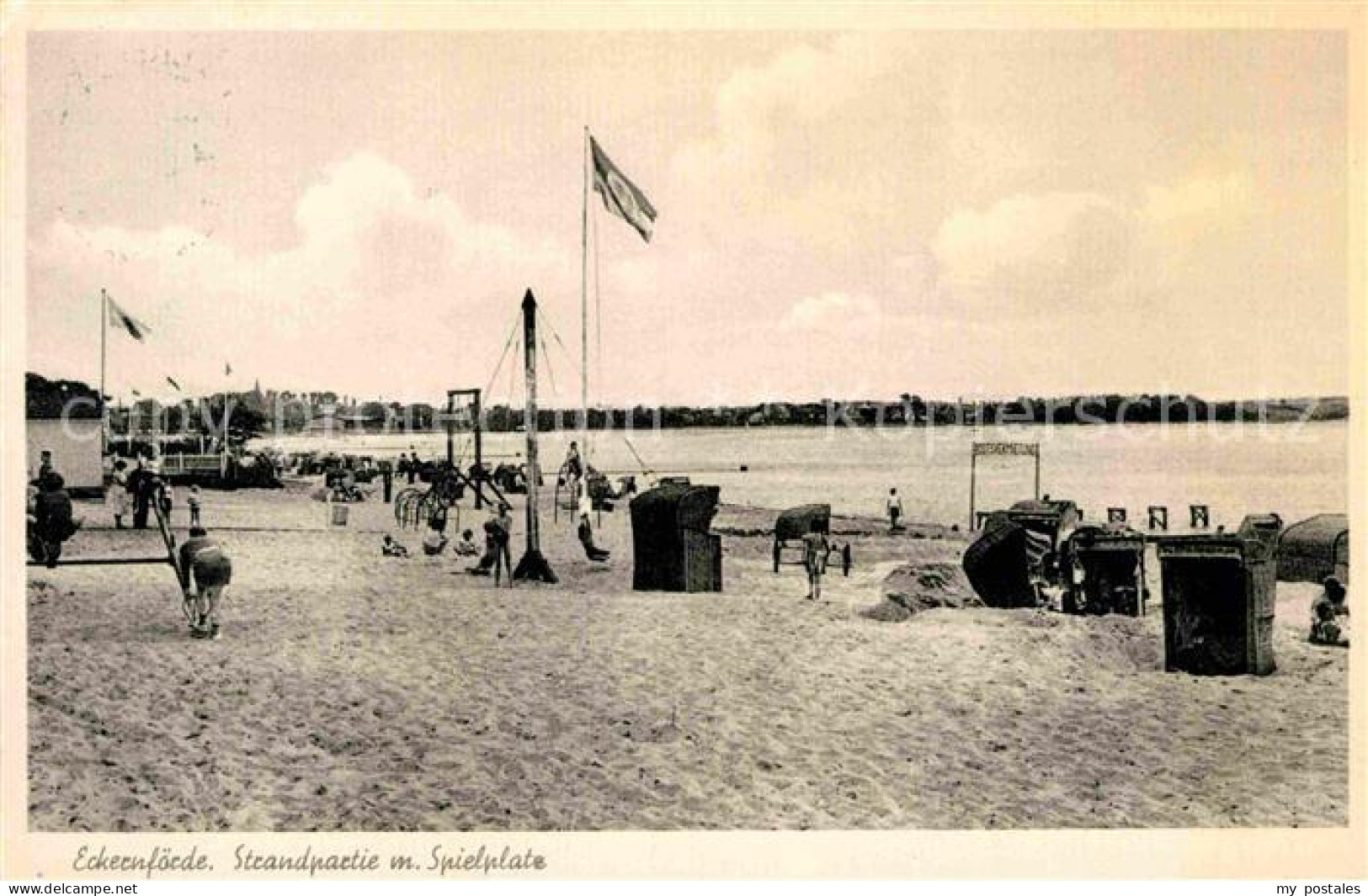 72791502 Eckernfoerde Strandpartie Spielplatz Eckernfoerde - Eckernförde