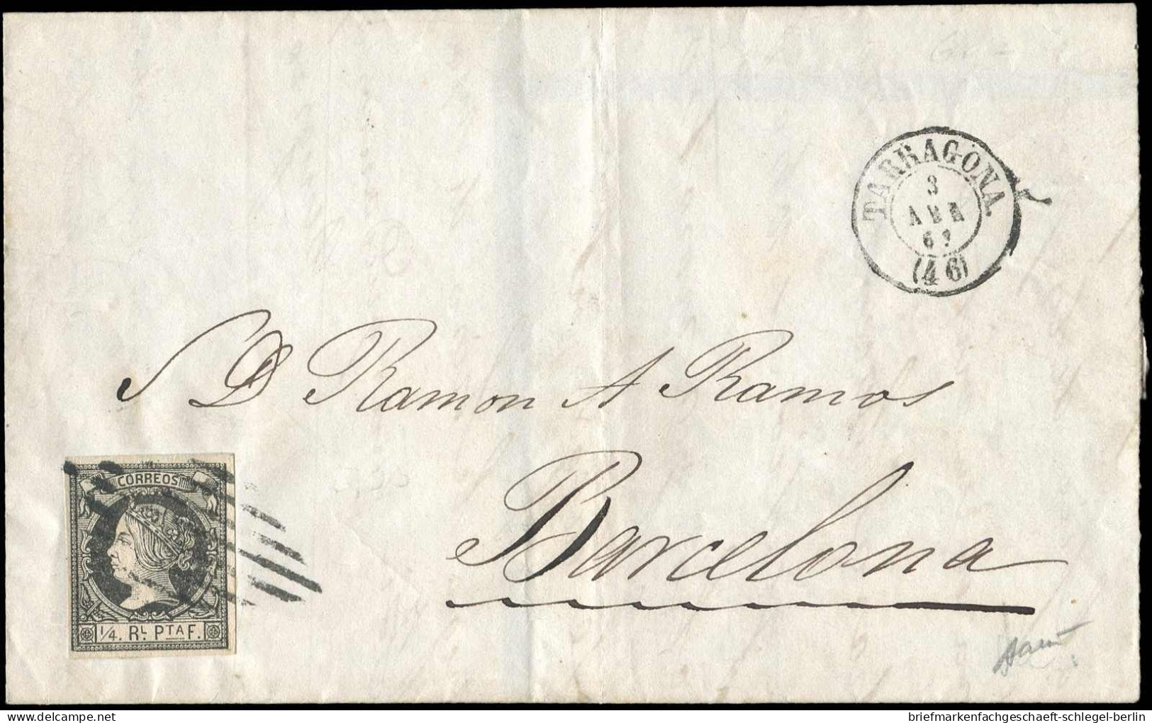 Span. Westindien, 1862, 12, Brief - Asia (Other)