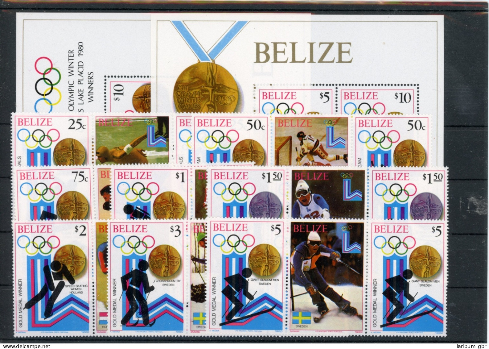 Belize 3erStreifen 501-508 Mit Zf, Block 20-21 Postfrisch Olympia #JL305 - Belize (1973-...)