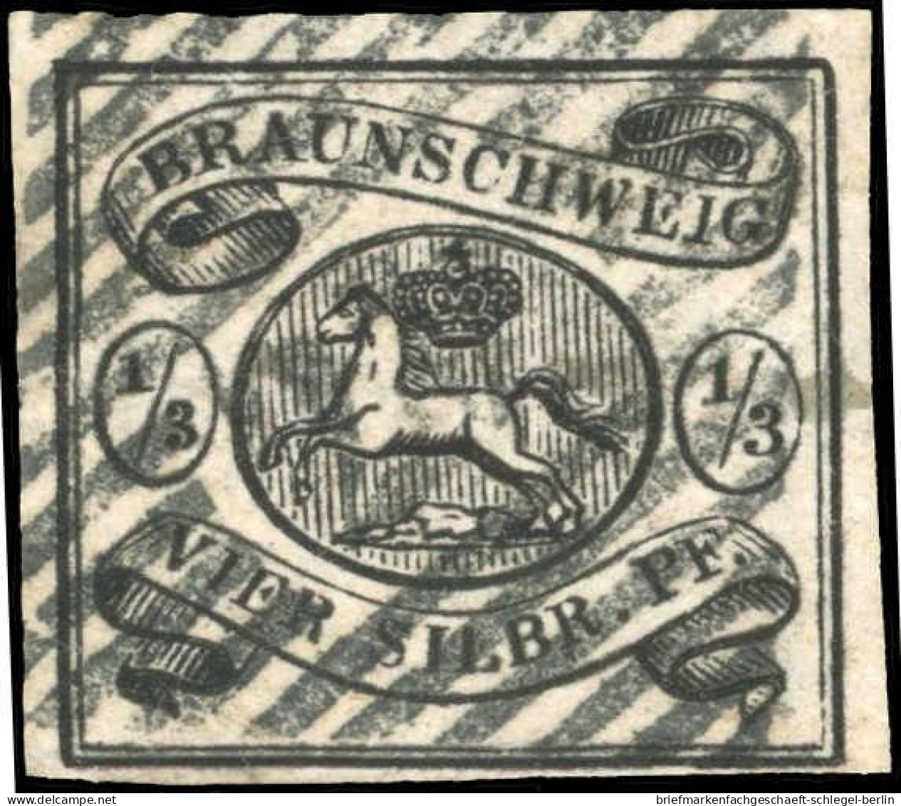 Altdeutschland Braunschweig, 1856, 5, Gestempelt - Brunswick
