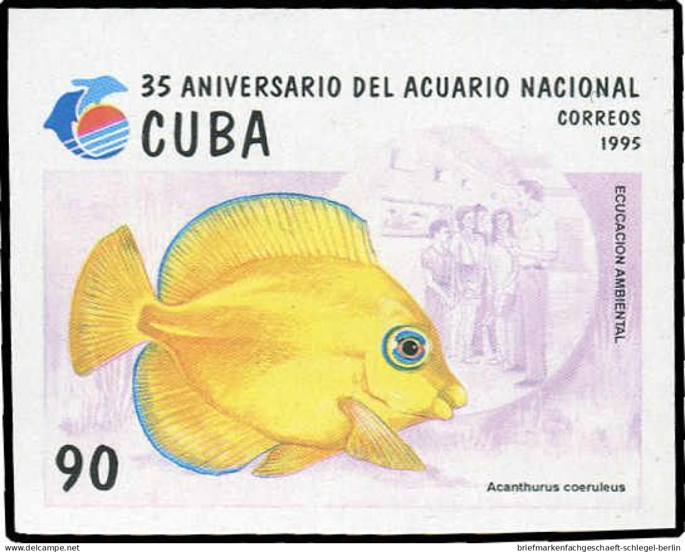 Cuba, 1995, 381-16 U, Ohne Gummi - Kuba