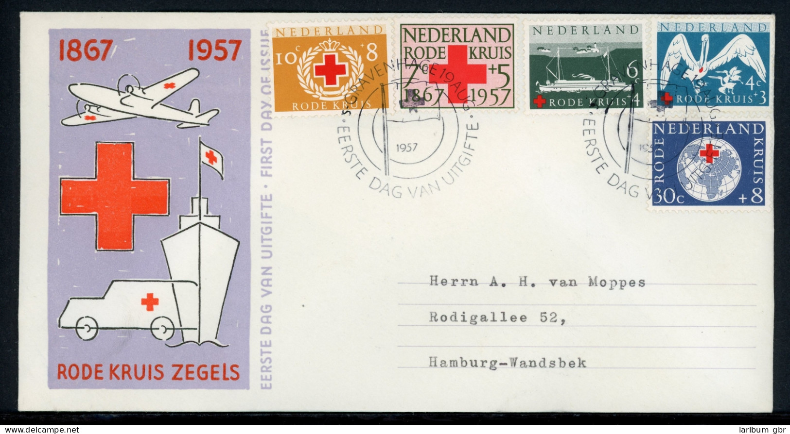 Niederlande 699-702 Rotes Kreuz Ersttagesbrief/FDC #IA212 - Sonstige & Ohne Zuordnung