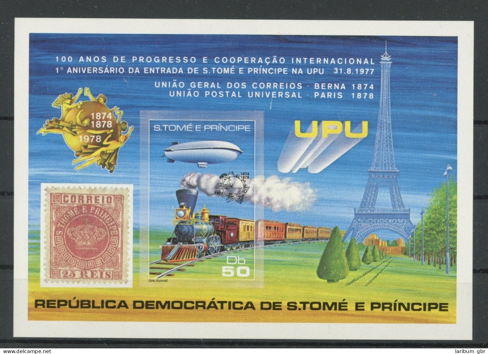 Sao Tome E Principe Block 17 B Postfrisch Zeppelin #JK561 - Sao Tome Et Principe