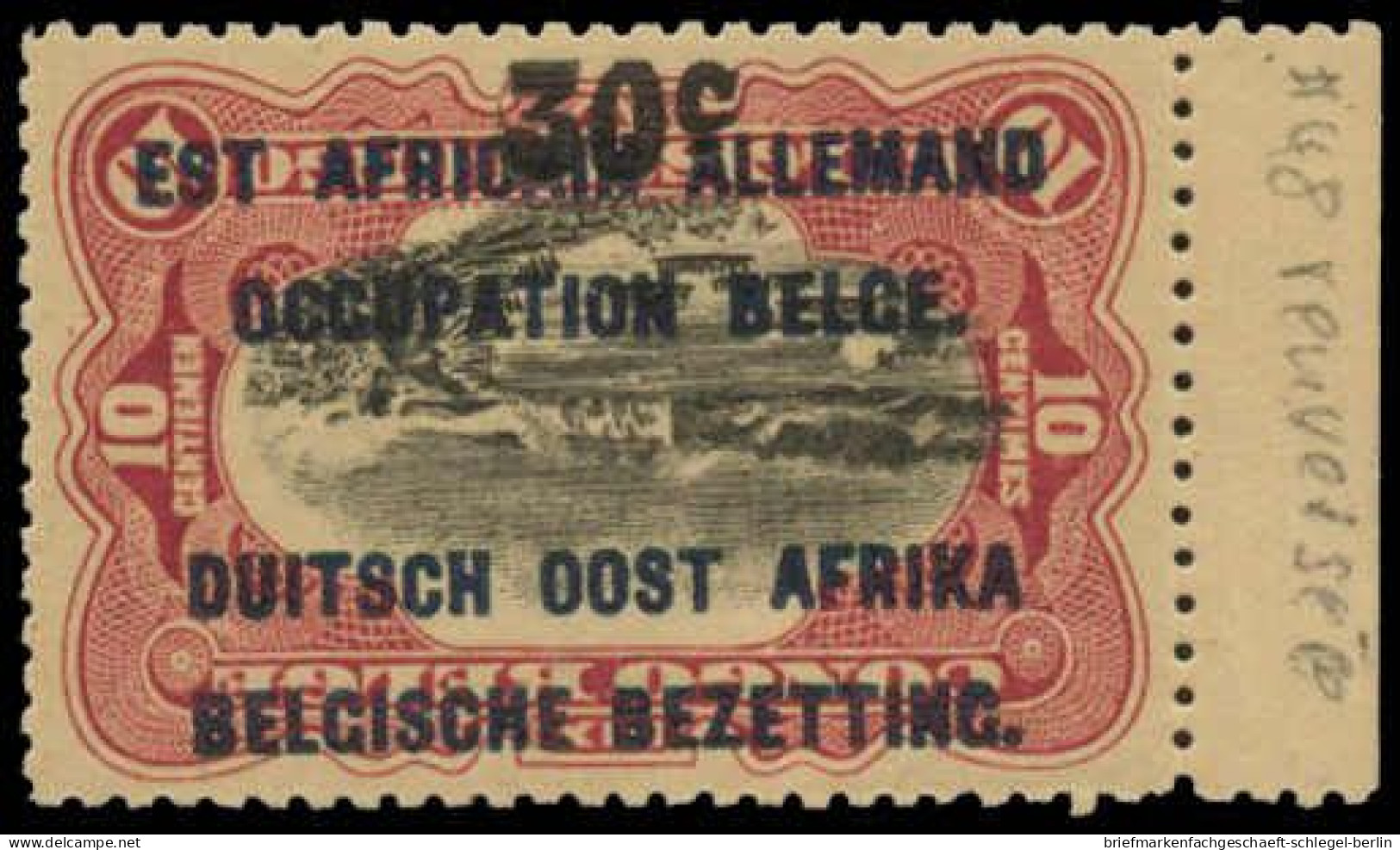 Ruanda Urundi, 1922, 37 K, Ungebraucht - Sonstige & Ohne Zuordnung