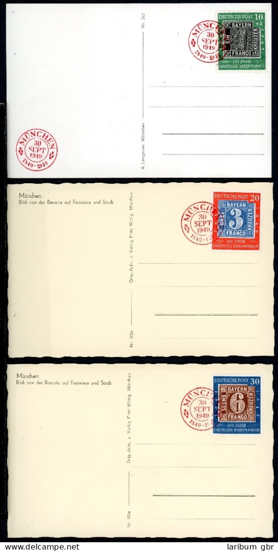 Bund 113-115 Auf 3 Bildpostkarten Ersttagesbrief/FDC #HX380 - Other & Unclassified