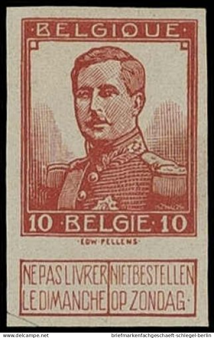 Belgien, 1912, 89-92 P, Ohne Gummi - Sonstige & Ohne Zuordnung