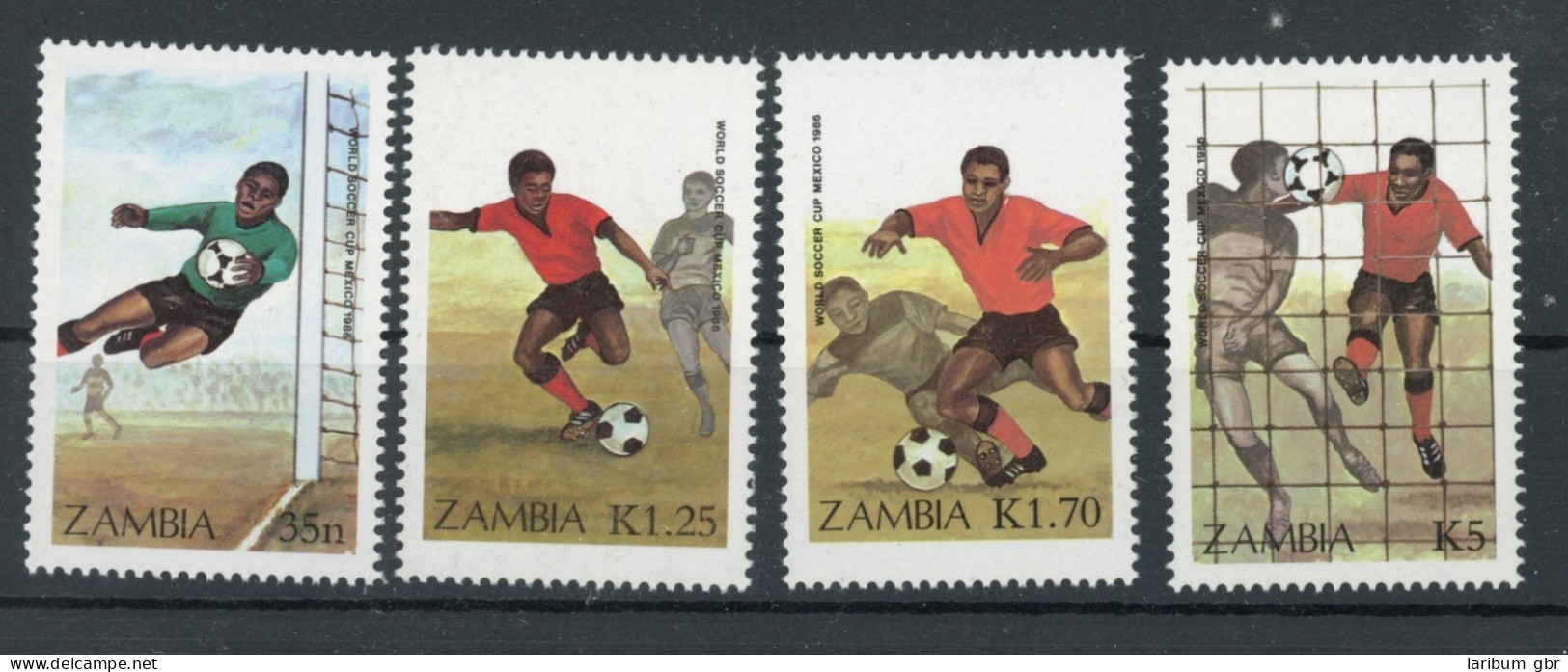 Sambia 360-363 Postfrisch Fußball #JK581 - Nyassaland (1907-1953)