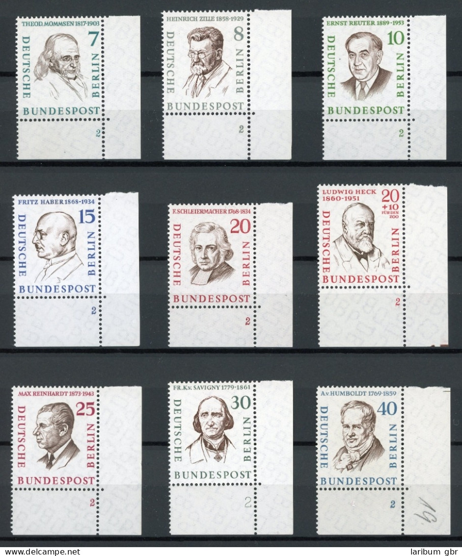 Berlin 163-171 Postfrisch FN/ Formnummer 2 #IT836 - Unused Stamps