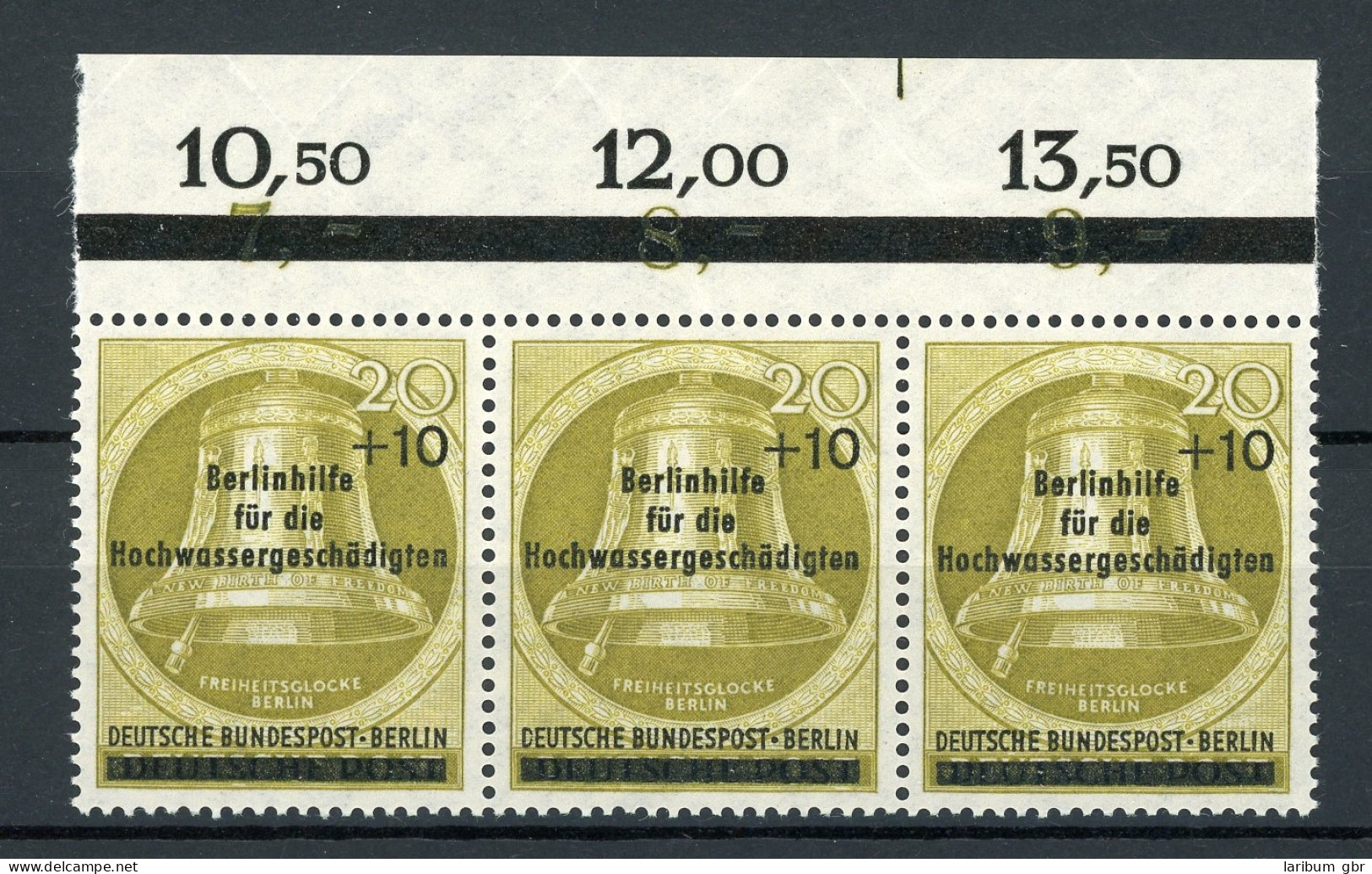 Berlin Waag. 3er Streifen 155 Postfrisch Steuerstrich #IT859 - Sonstige & Ohne Zuordnung