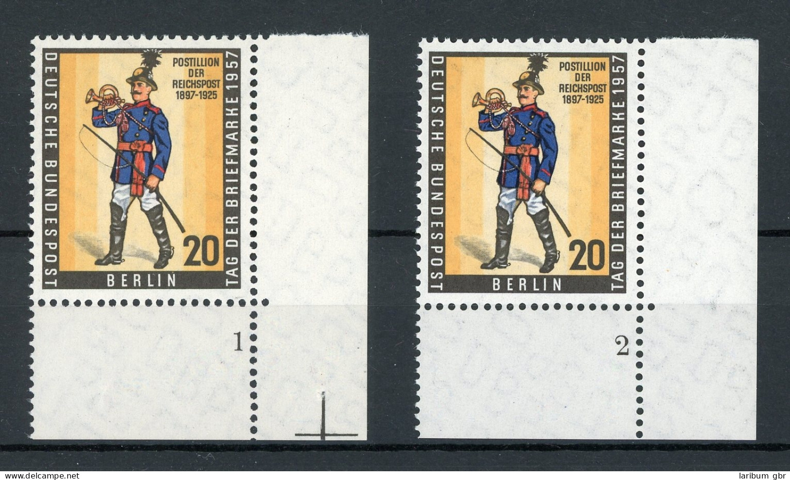 Berlin 176 Postfrisch FN/ Formnummer 1 + 2 #IT889 - Unused Stamps