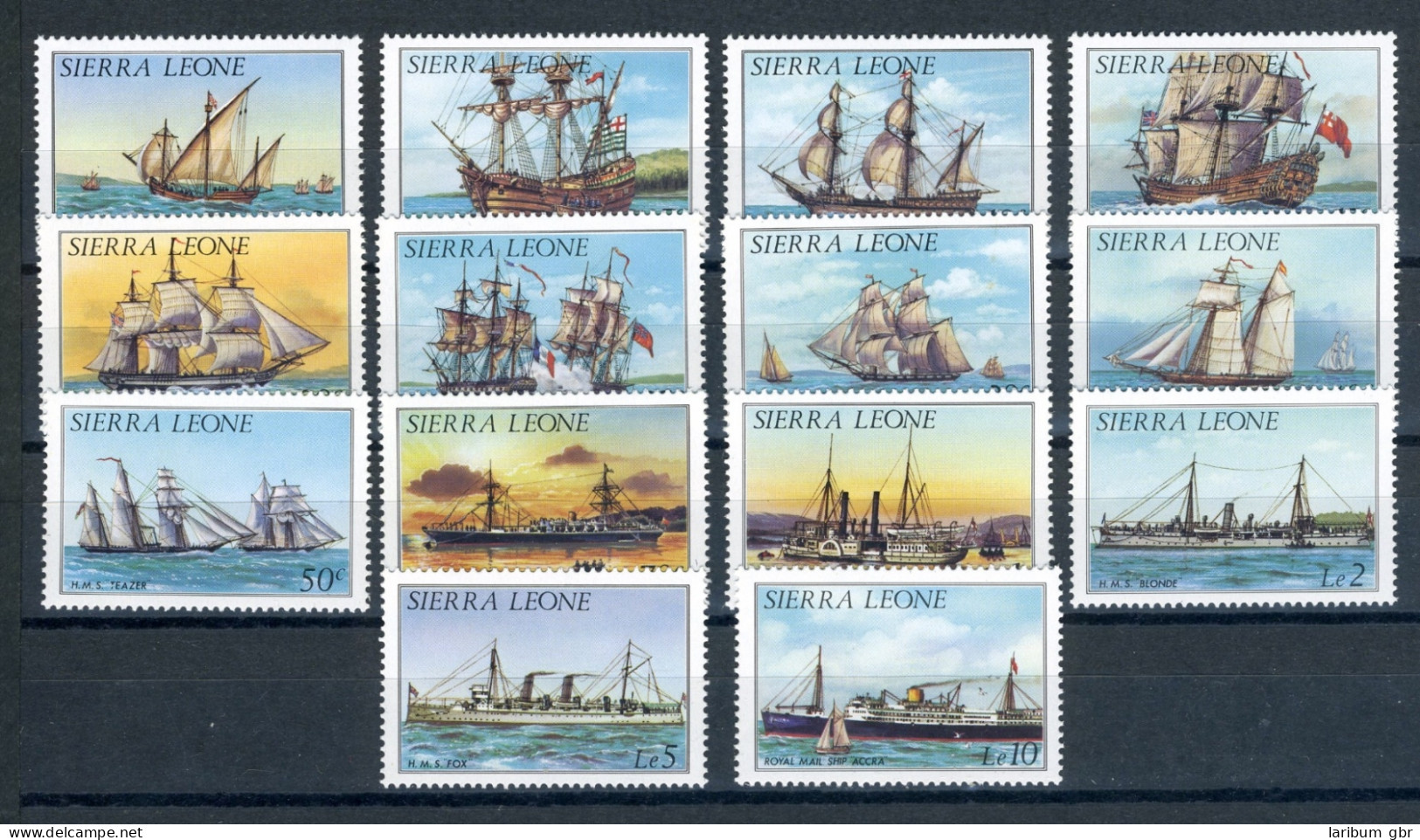 Sierra Leone 766-779 I Postfrisch Schiffe #JK336 - Sierra Leone (1961-...)