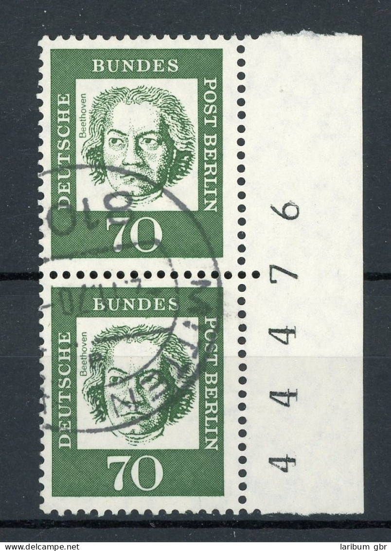 Berlin Senkr. Paar 210 Gestempelt Bogenzählnummer #IU586 - Unused Stamps