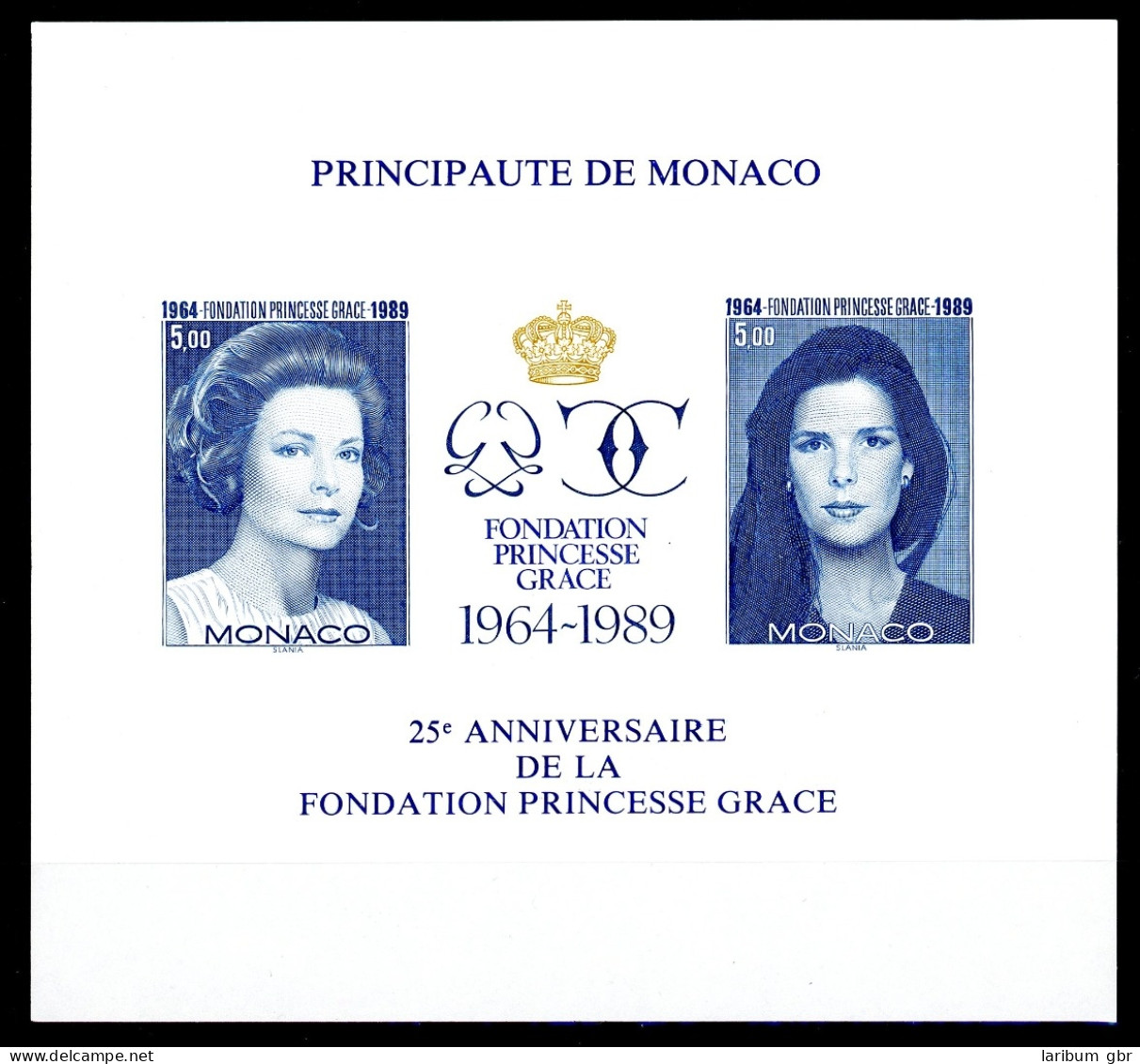 Monaco Block 46 U Postfrisch Ungezähnt Adel #GJ290 - Autres & Non Classés