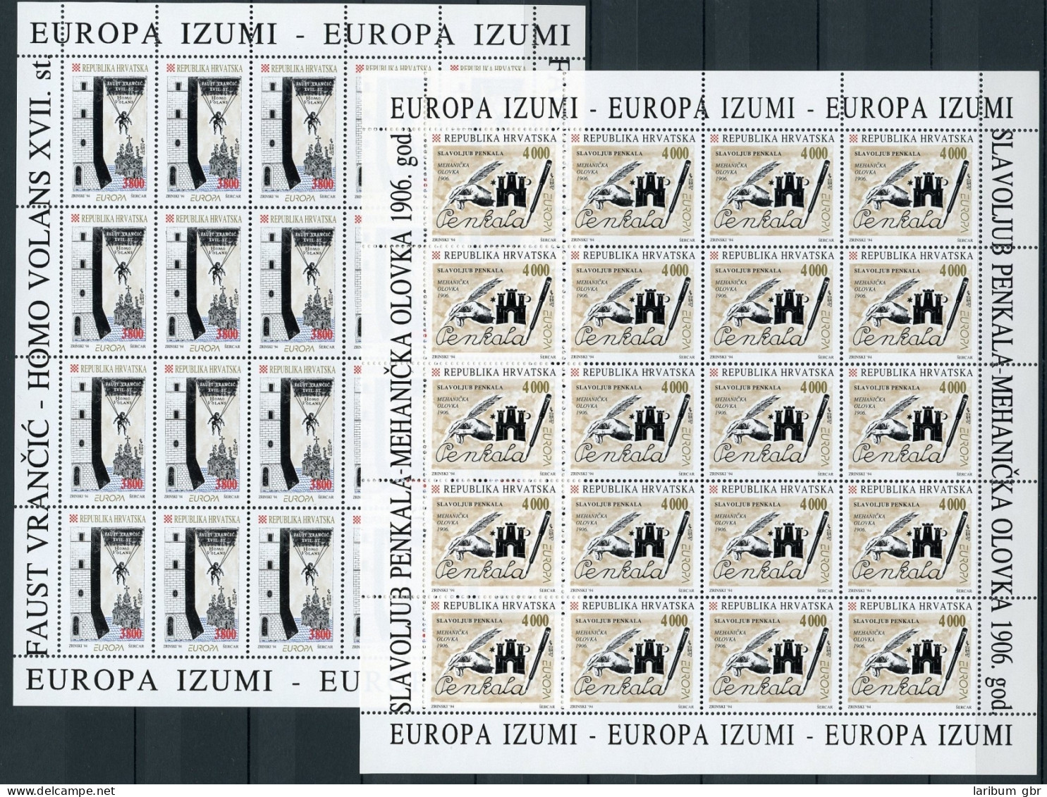 Kroatien Kleinbögen 274-275 Postfrisch Cept 1994 #JD474 - Kroatien