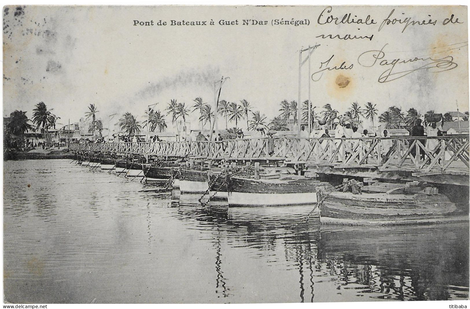 Pont De Bateaux à Guet N'DAR - Senegal