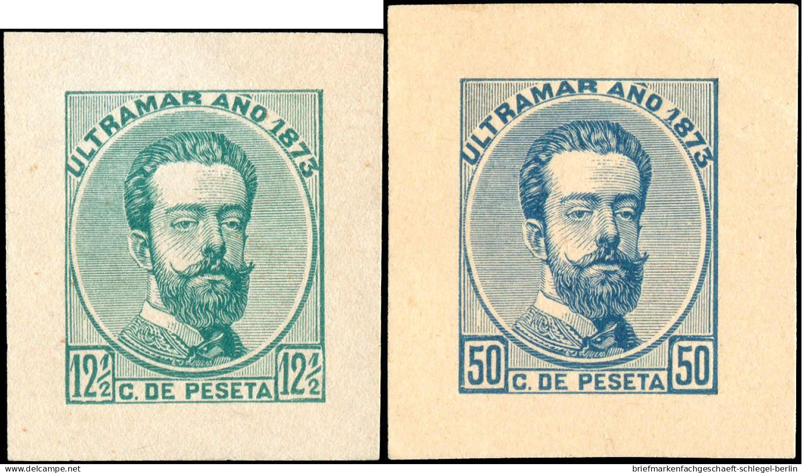 Cuba Span. Kolonie, 1873, 1, 3 Prob., Ohne Gummi - America (Other)