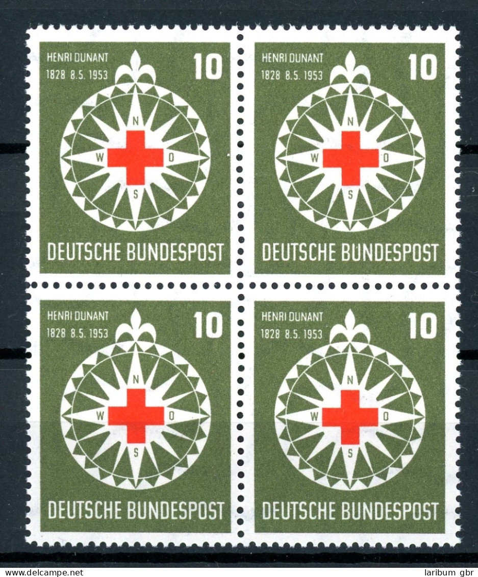 Bund 4er Block 164 Postfrisch Rotes Kreuz #IS510 - Sonstige & Ohne Zuordnung