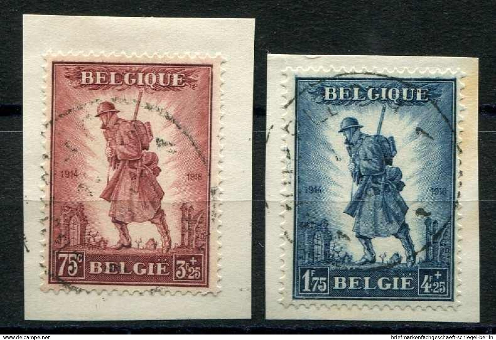 Belgien, 1932, 342-43, Briefstück - Altri & Non Classificati