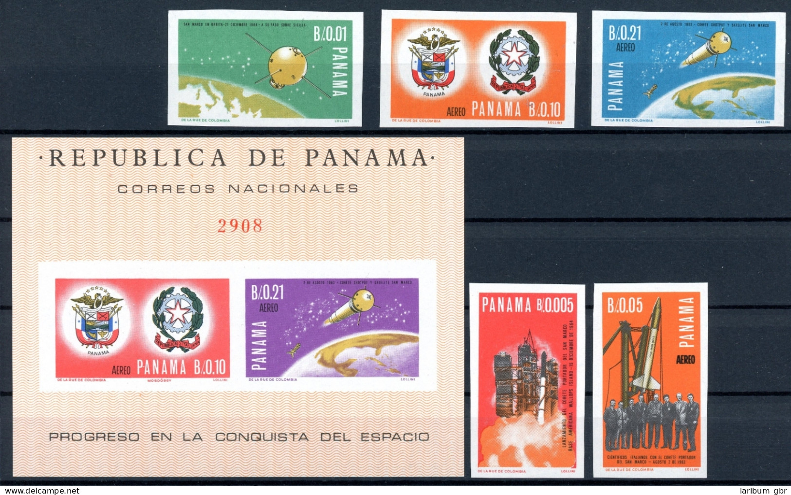 Panama 897-901+ Block 53 Postfrisch Raumfahrt #IS570 - Panama