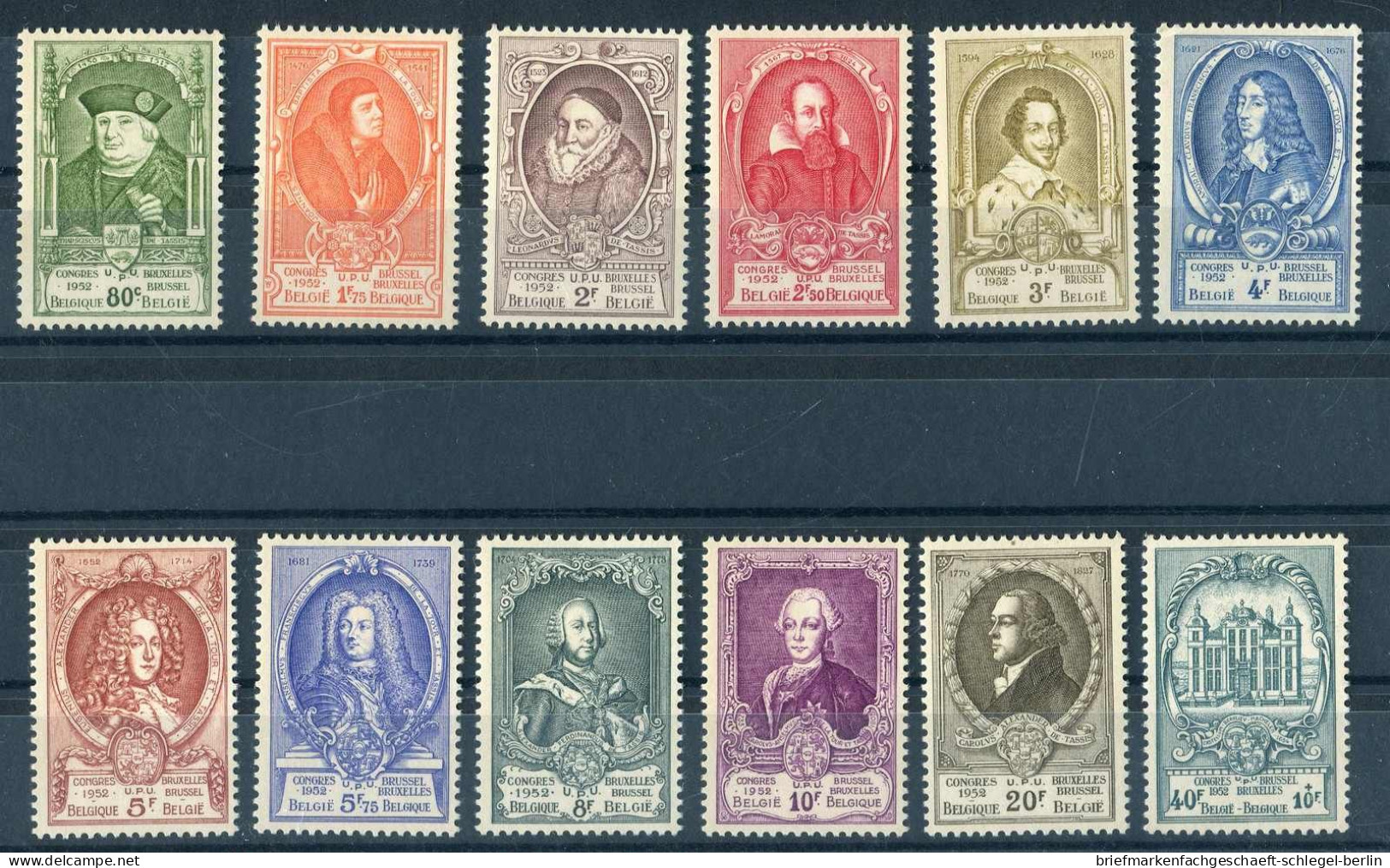 Belgien, 1952, 929-40, Postfrisch, Ungebraucht - Autres & Non Classés