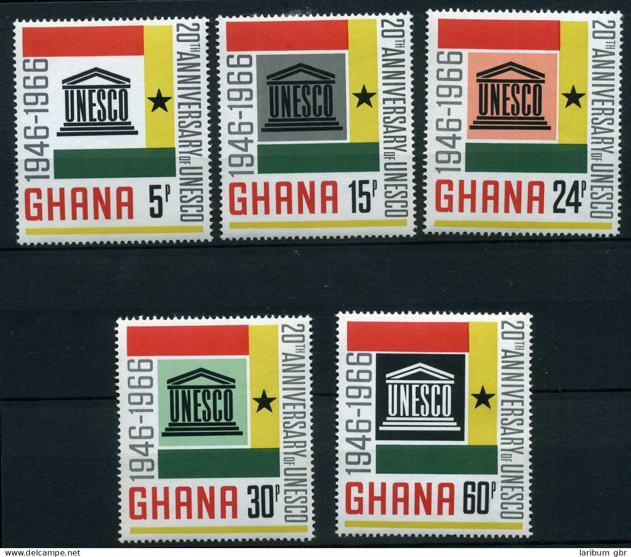 Ghana 274-278 Postfrisch Unesco #IM433 - Ghana (1957-...)