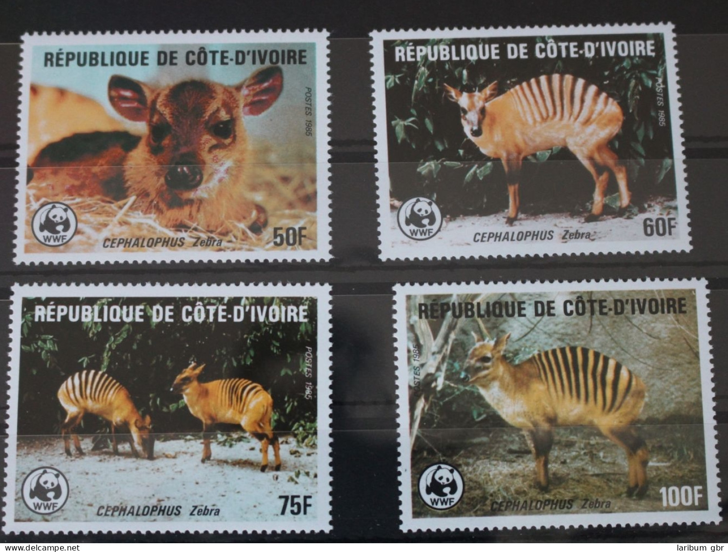 Elfenbeinküste 881-884 Postfrisch Naturschutz Zebraducker #WR594 - Ivory Coast (1960-...)