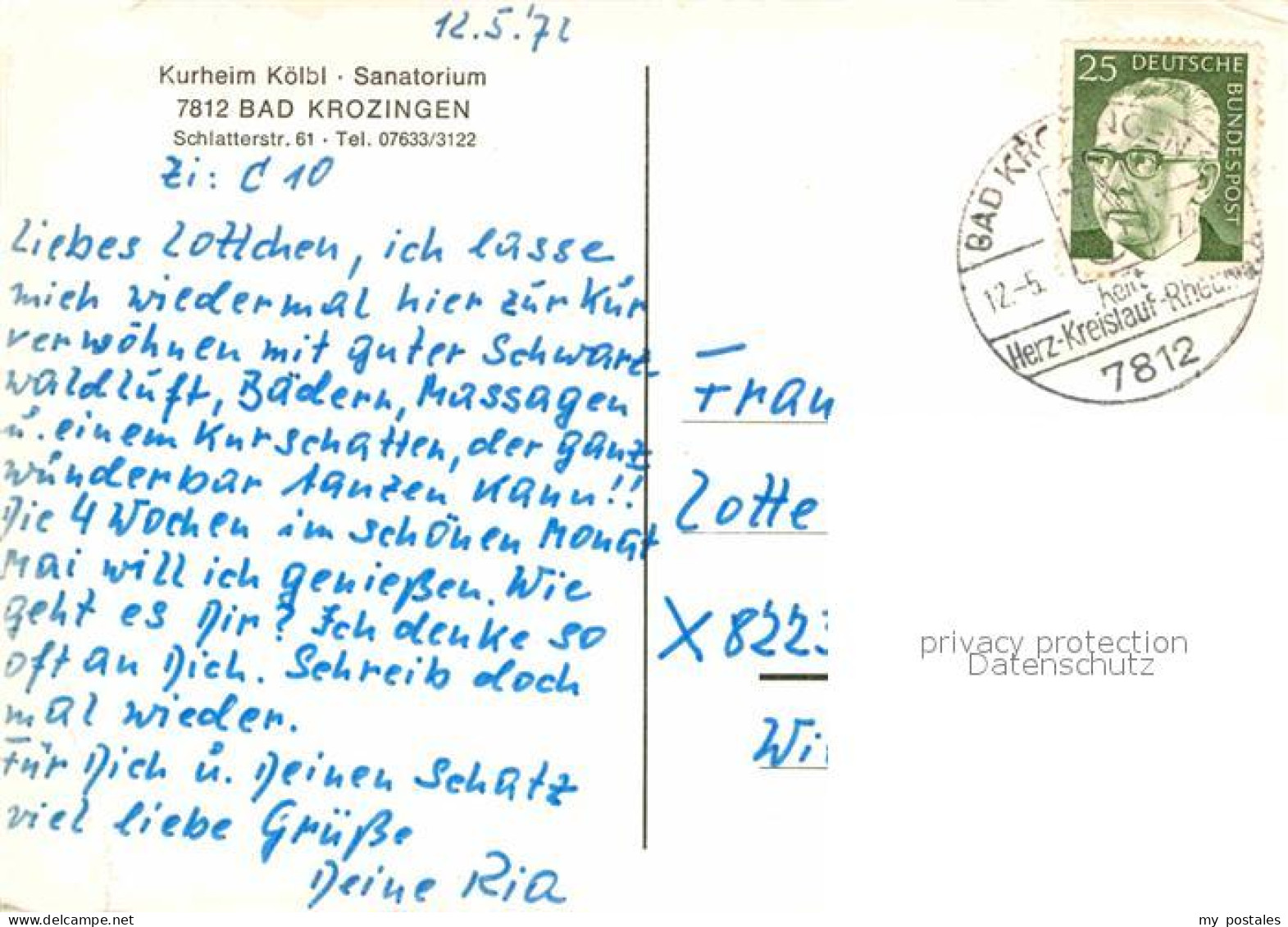 72791273 Bad Krozingen Kurheim Koelbl Sanatorium Bad Krozingen - Bad Krozingen