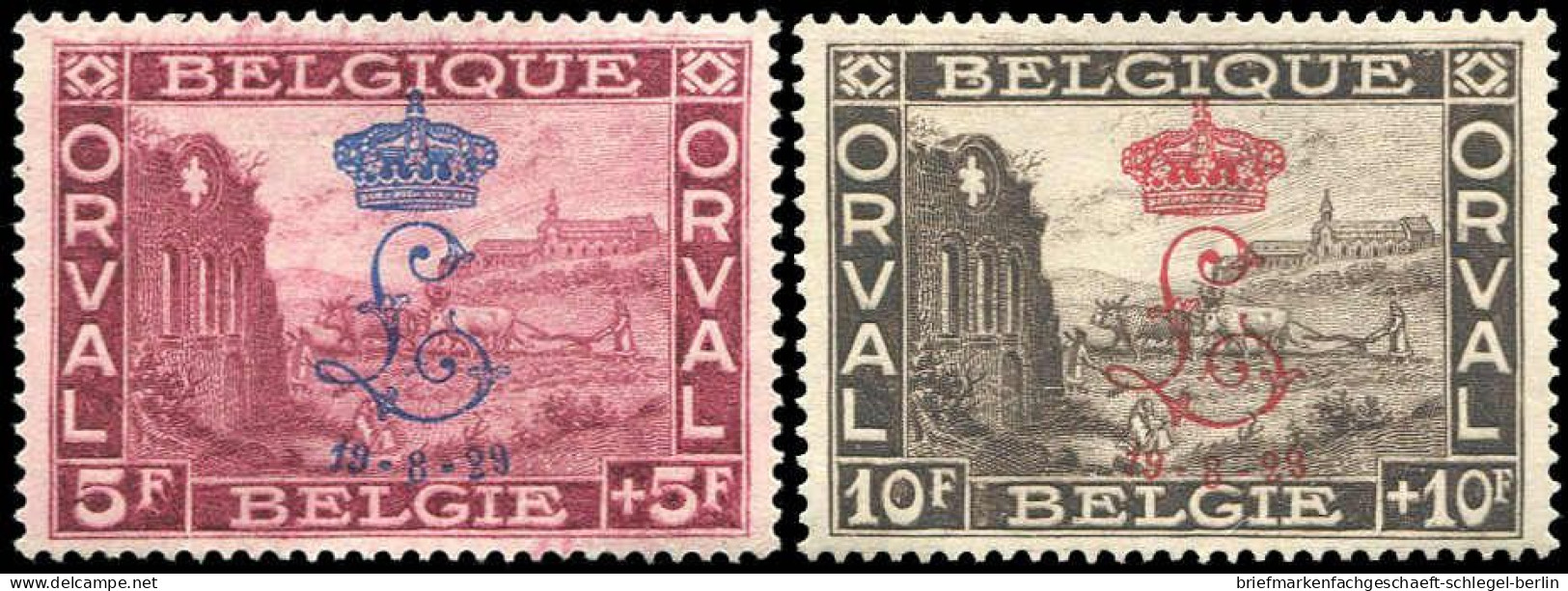 Belgien, 1929, 235-243 I, Postfrisch - Sonstige & Ohne Zuordnung