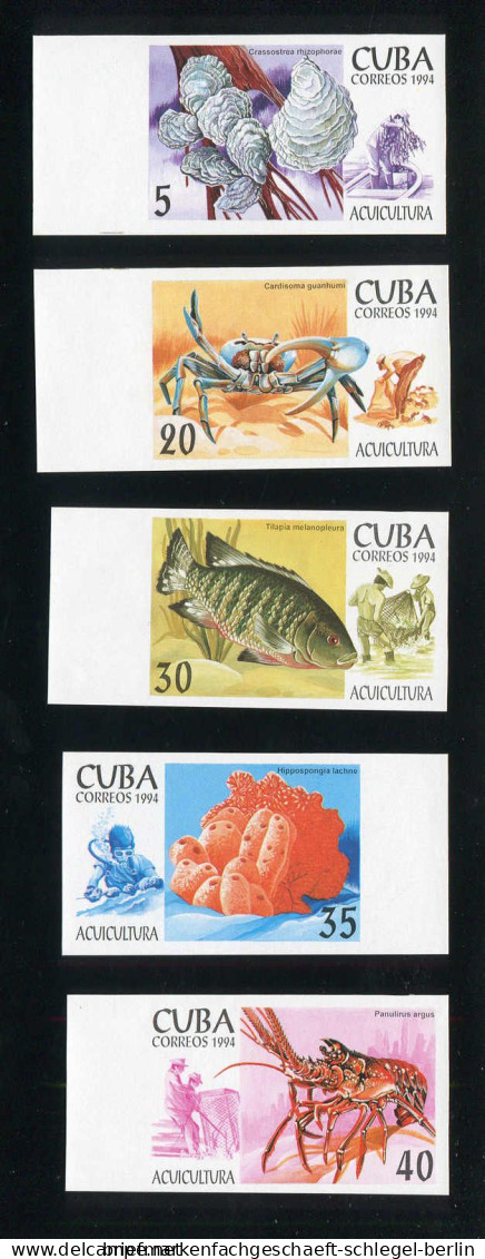 Cuba, 1994, 3749-54 U, Ohne Gummi - Kuba