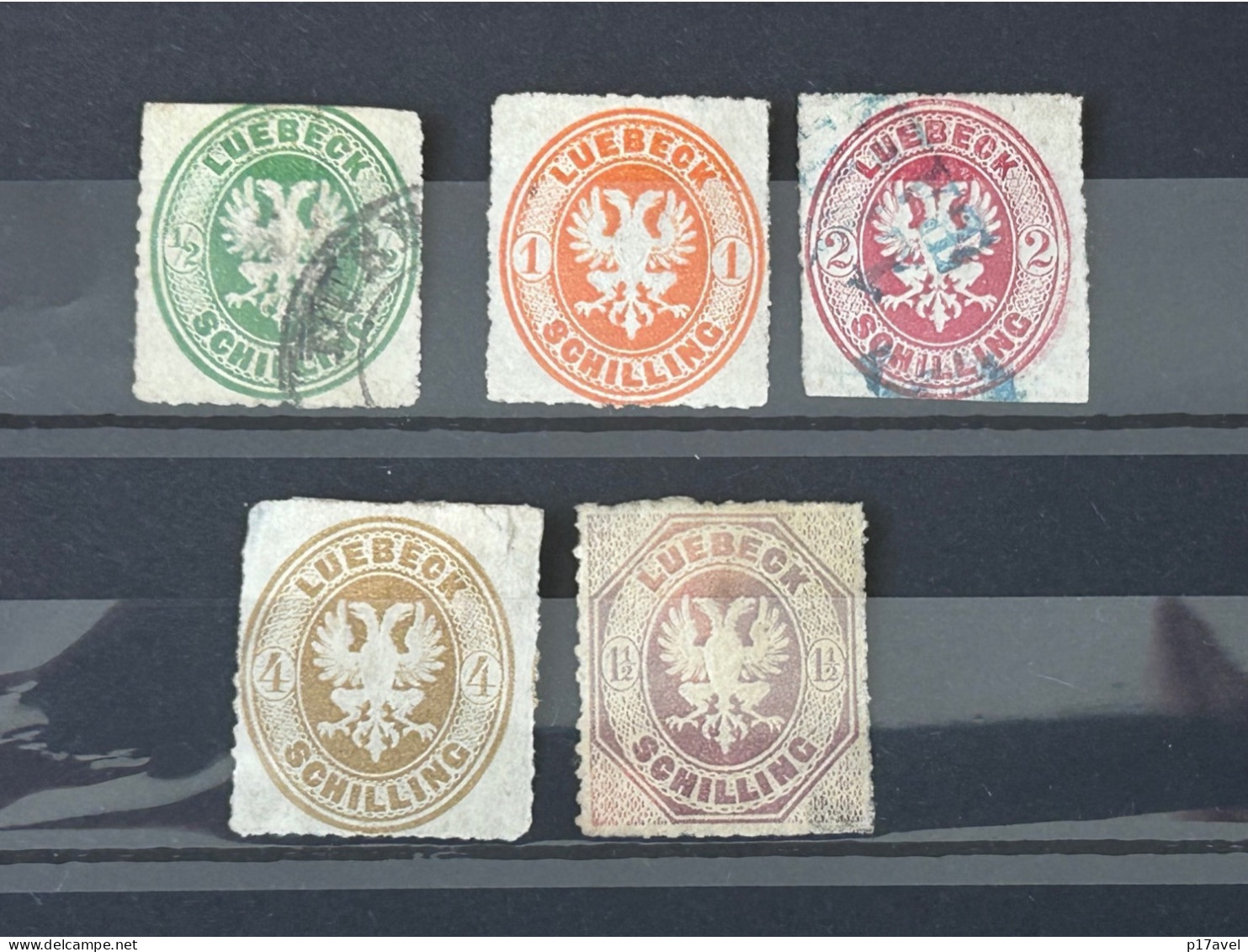 Lübeck Lot An Gestempelten , Ungestempelten  Briefmarken . - Lubeck