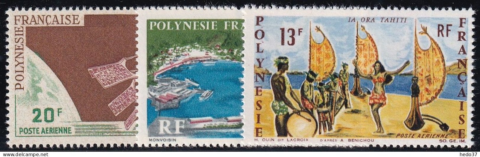 Polynésie Poste Aérienne N°19/21 - Neuf ** Sans Charnière - TB - Ongebruikt