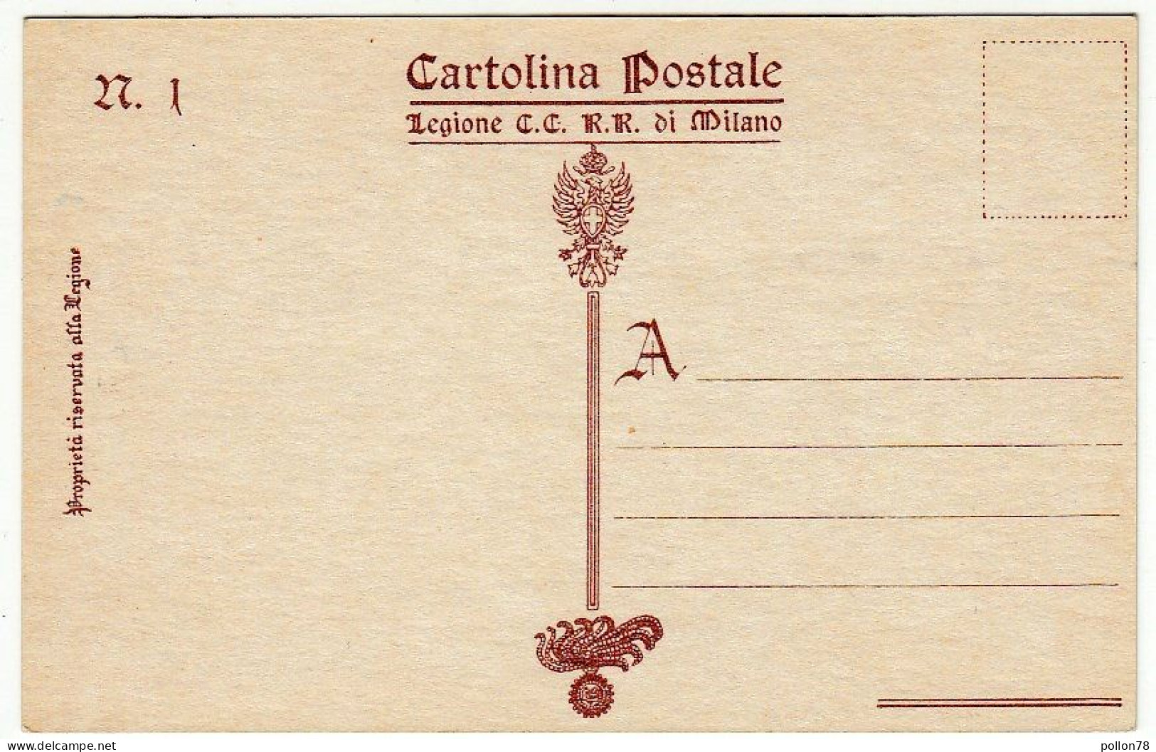 CARTOLINE STORICHE DELL'ARMA DEI CARABINIERI - LEGIONE CARABINIERI REALI - MILANO - Riproduzione - Vedi Retro - Régiments