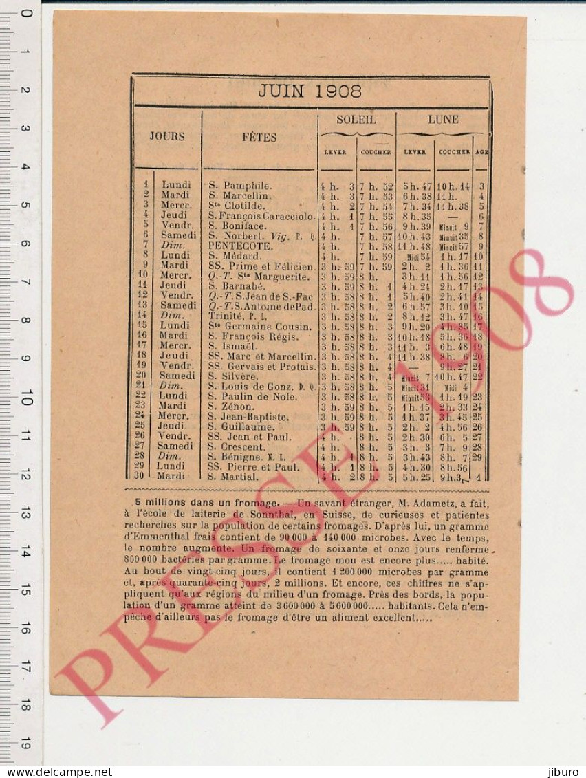 Doc 1908 Ecole De Laiterie De Sonnthal Suisse Adametz Emmenthal Fromage Fromagerie - Zonder Classificatie