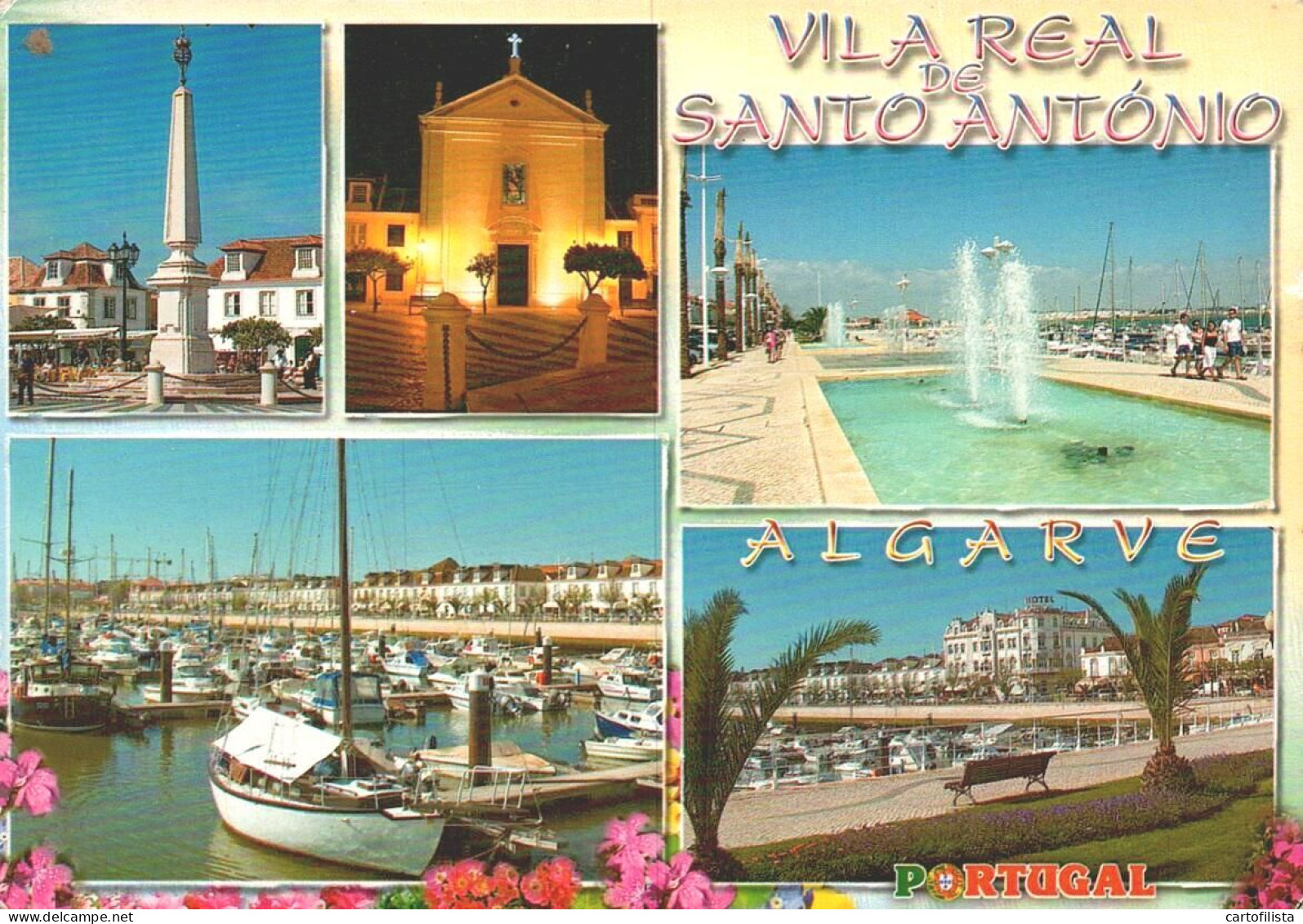 VILA REAL SANTO ANTÓNIO, Algarve - Vários Aspetos  (2 Scans) - Faro