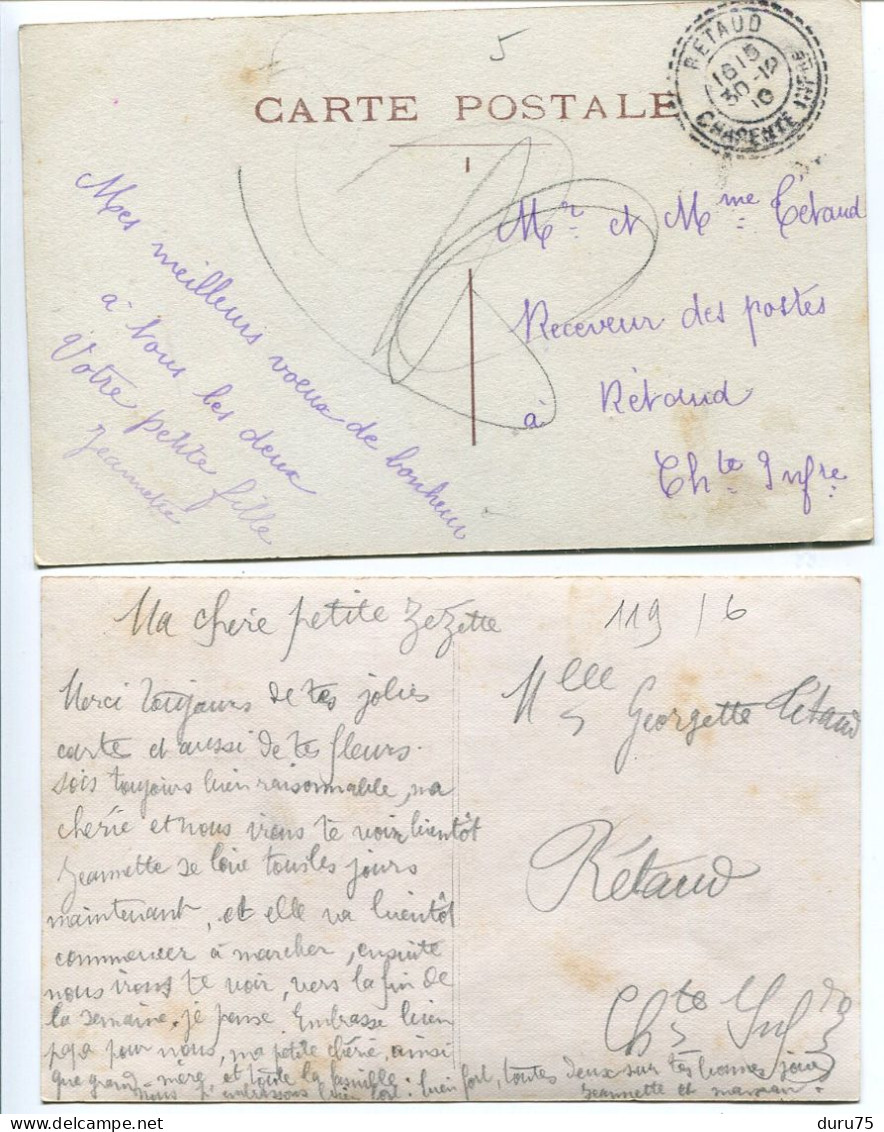 LOT 6 CPA Fantaisies * Jeune Fille Fillette Enfant Mille Doux Baisers * Brouette Fleurs - Other & Unclassified