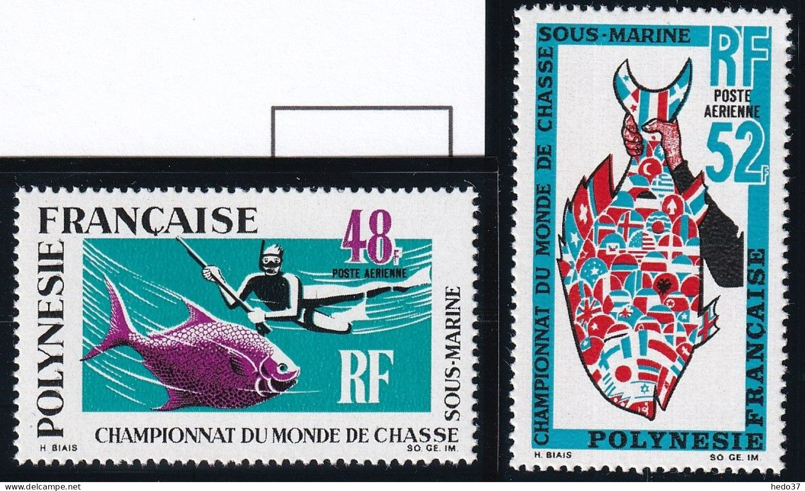 Polynésie Poste Aérienne N°29/30 - Neuf ** Sans Charnière - TB - Unused Stamps