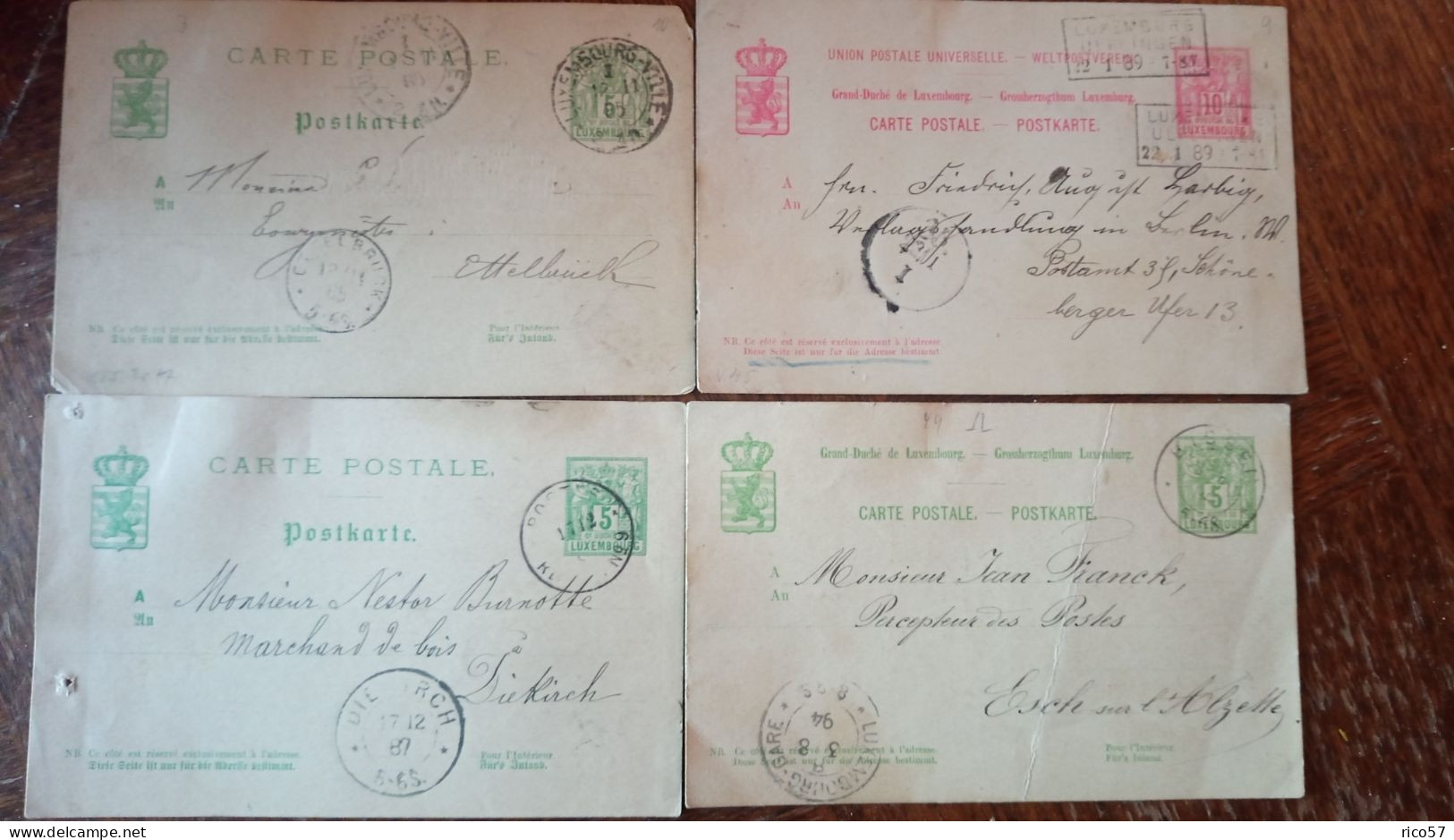 Lot De Cartes Postales Anciennes Luxembourg  7 - Collections & Lots