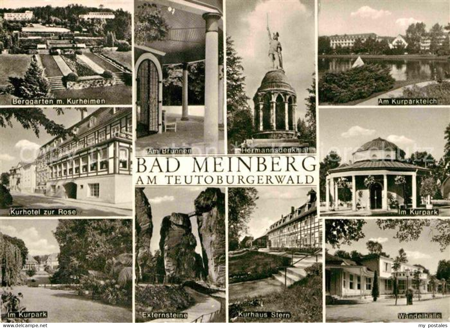 72790794 Bad Meinberg Berggarten Kurheim Kurhotel Rose Kurpark Hermannsdenkmal B - Bad Meinberg