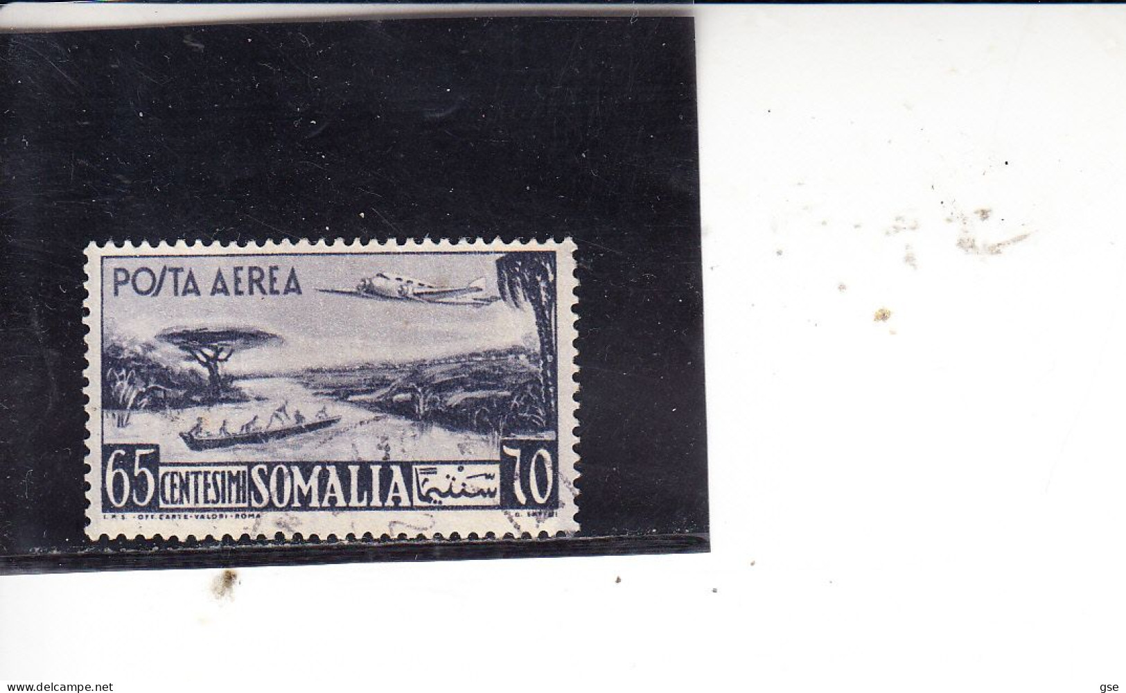 SOMALIA      1950 - Unificato  A 3 - Posta Aerea - Somalië