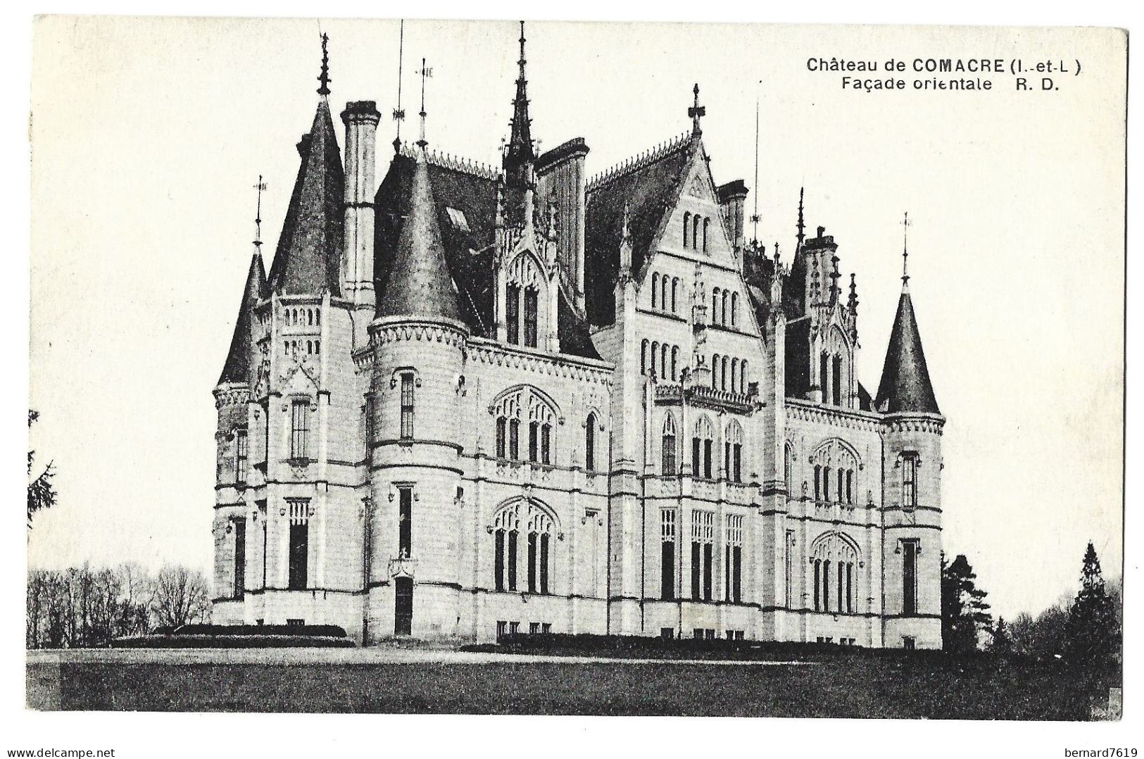 37 Chateau  De Comacre -  Pres Sainte Catherine De Fierbois - Facade Orientale - Sonstige & Ohne Zuordnung