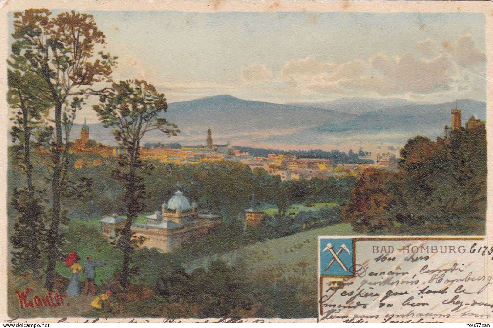 BAD - HOMBURG  -  HESSEN  -  DEUTSCHLAND  -   ANSICHTKARTE 1905 - Bad Homburg