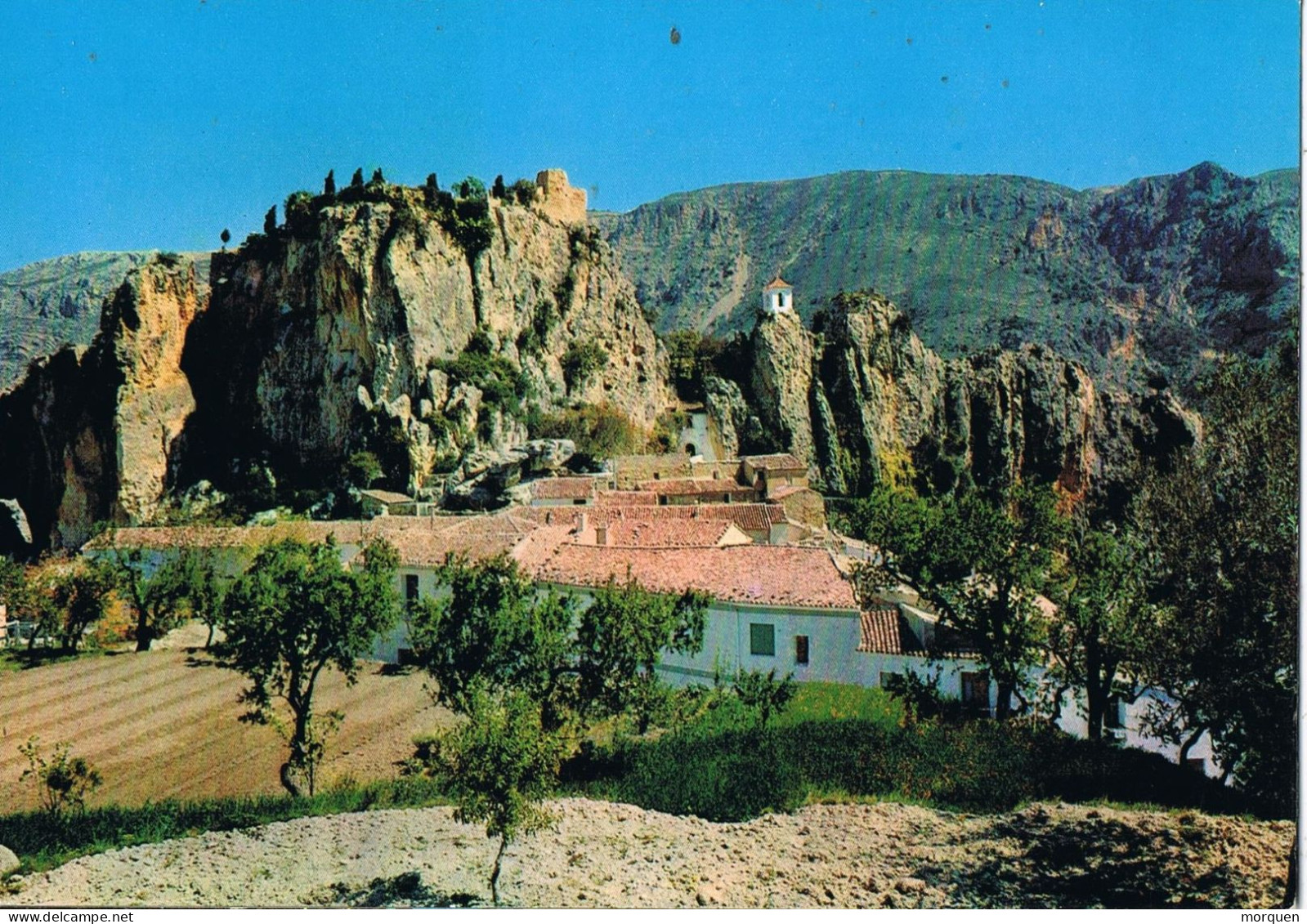 55100. Postal ALTEA (Alicante) 1968. Vista Castell De Guadalest - Covers & Documents