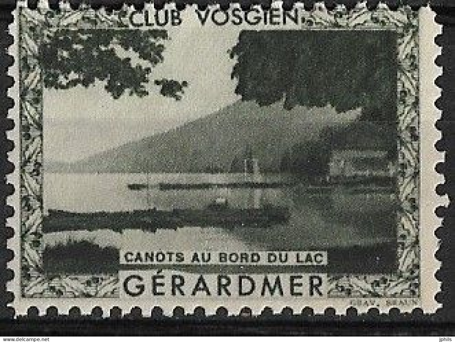 CLUB VOSGIEN GERARDMER ** CANOTS AU BORD DU LAC - Tourism (Labels)