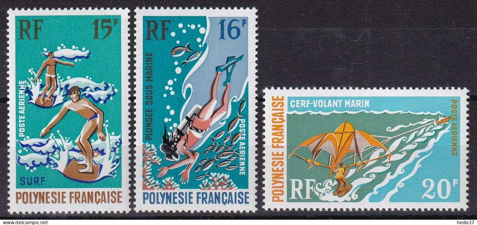 Polynésie Poste Aérienne N°48/50 - Neuf ** Sans Charnière - TB - Unused Stamps