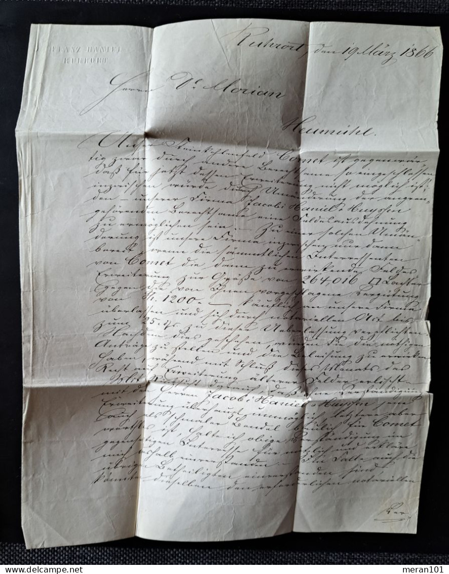 Preussen 1866, Brief Mit Inhalt ROHRORT, Ganzsachenausschnitt GAA15 - Briefe U. Dokumente