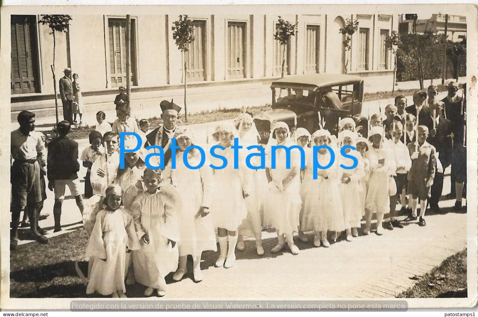 228893 ARGENTINA BUENOS AIRES BALLESTER IGLESIA CHURCH 1º COMUNION POSTAL POSTCARD - Argentine