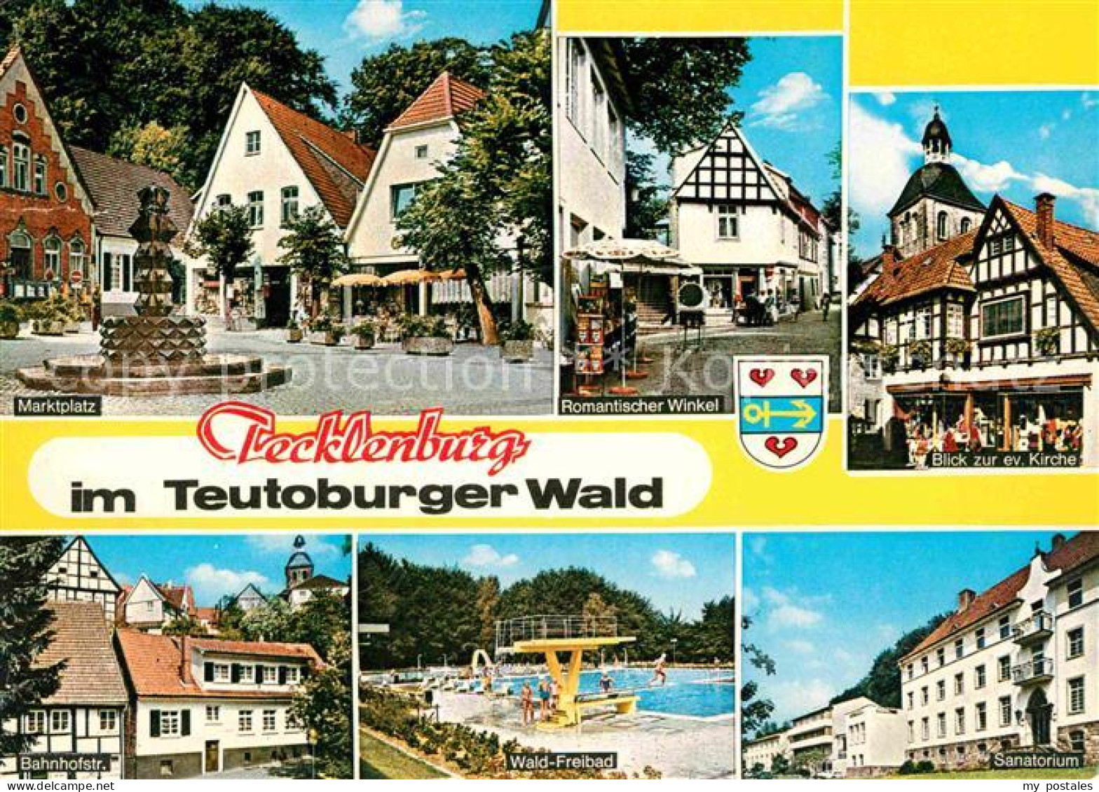 72790172 Tecklenburg Marktplatz Romantischer Winkel Ev. Kirche Bahnhofstrasse Wa - Sonstige & Ohne Zuordnung