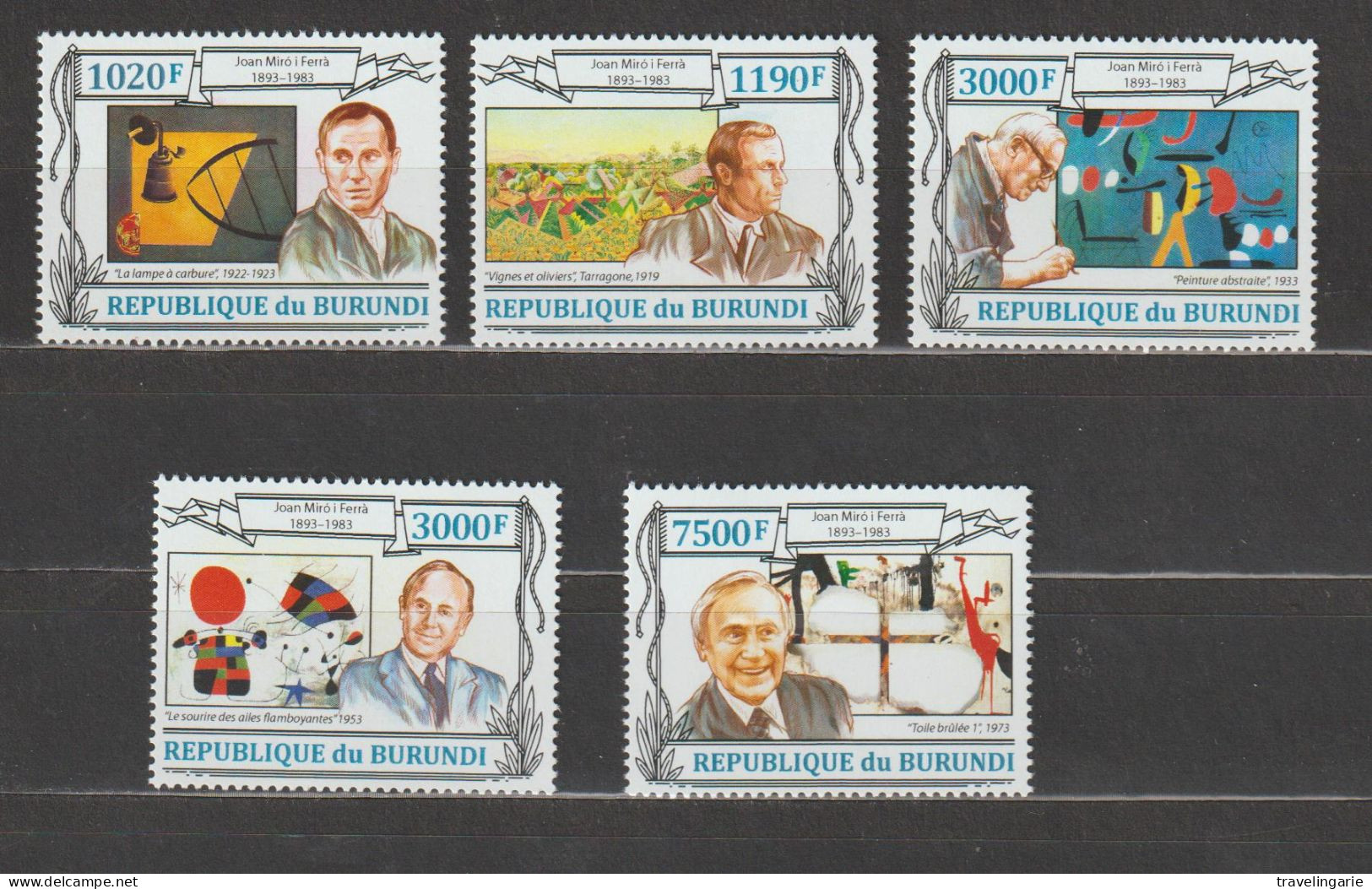 Burundi 2013 120th Anniversary Of Joan Miro (painter) MNH/** - Ongebruikt