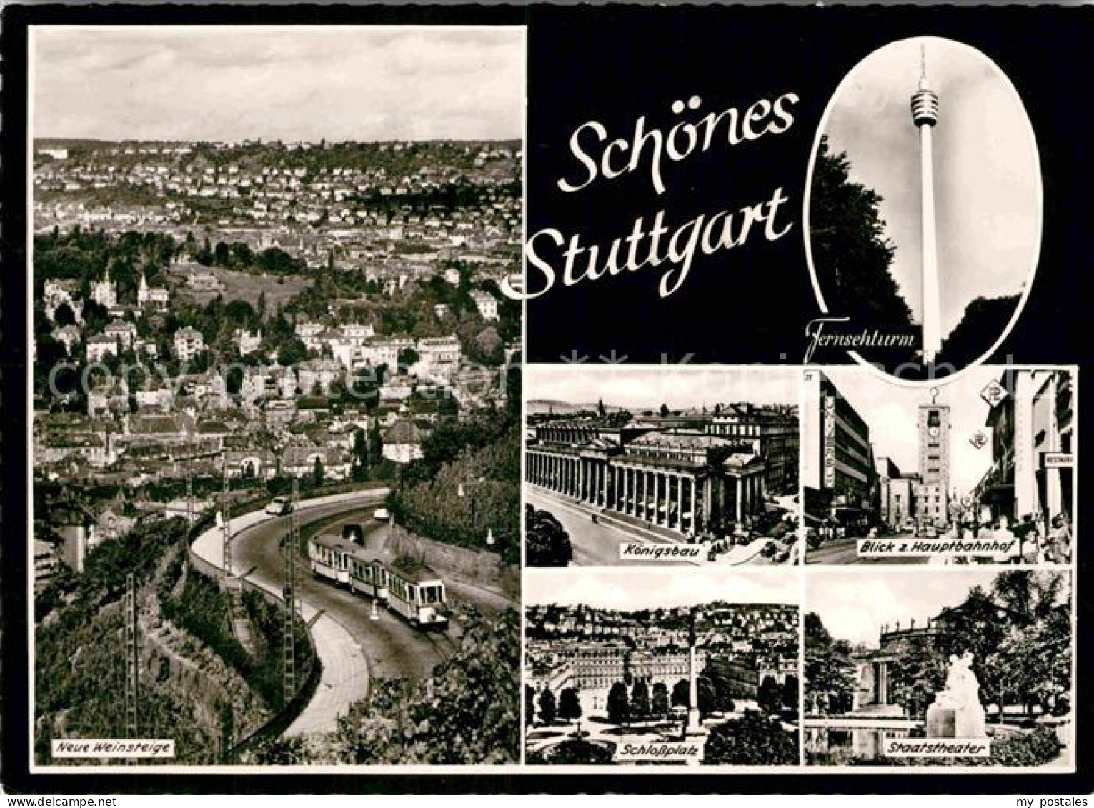 72790076 Stuttgart Fersehturm Weinstege Schlossplatz Staatstheater Hauptbahnhof  - Stuttgart